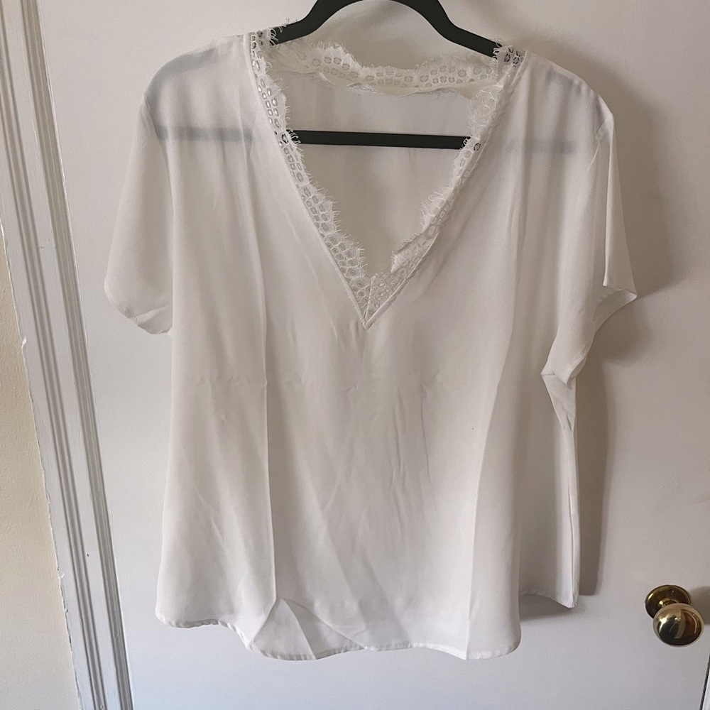 White Silk Blouse